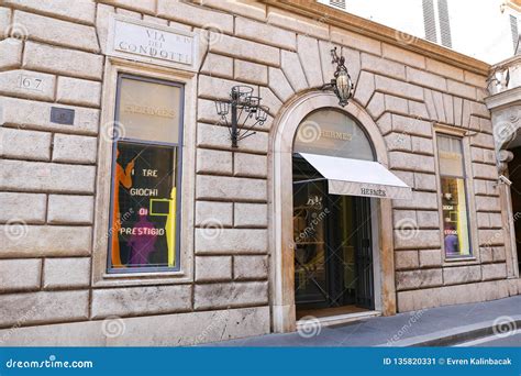 hermes shop rome italy.